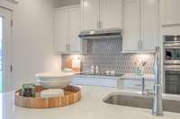 This photo is of a decorated Stanford Model Home.