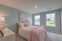 This photo is of a decorated Stanford Model Home.