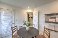 This photo is of a decorated Stanford Model Home.