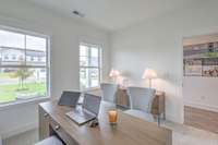 This photo is of a decorated Stanford Model Home.