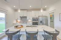 This photo is of a decorated Stanford Model Home.