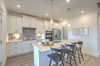 This photo is of a decorated Stanford Model Home.