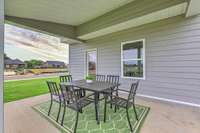 This photo is of a decorated Stanford Model Home.