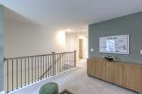 This photo is of a decorated Stanford Model Home.