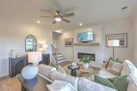 This photo is of a decorated Stanford Model Home.