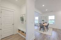 This photo is of a decorated Stanford Model Home.