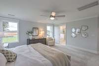 This photo is of a decorated Stanford Model Home.