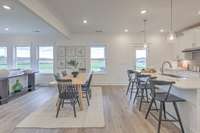 This photo is of a decorated Stanford Model Home.