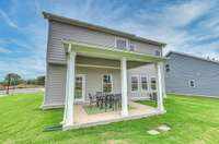 This photo is of a decorated Stanford Model Home.