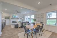 This photo is of a decorated Stanford Model Home.