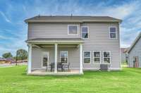 This photo is of a decorated Stanford Model Home.