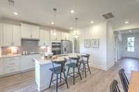 This photo is of a decorated Stanford Model Home.