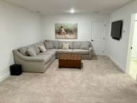 Large bonus room upstairs with walk-in attic access