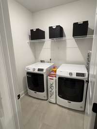 Laundry room off the kitchen