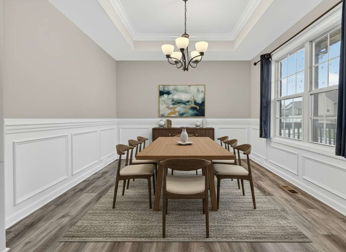 Virtually Staged Dining Room