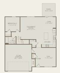 Builder provided Floorplan - 1st Level