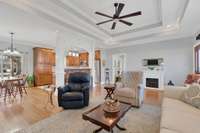 This view shows the open living areas.