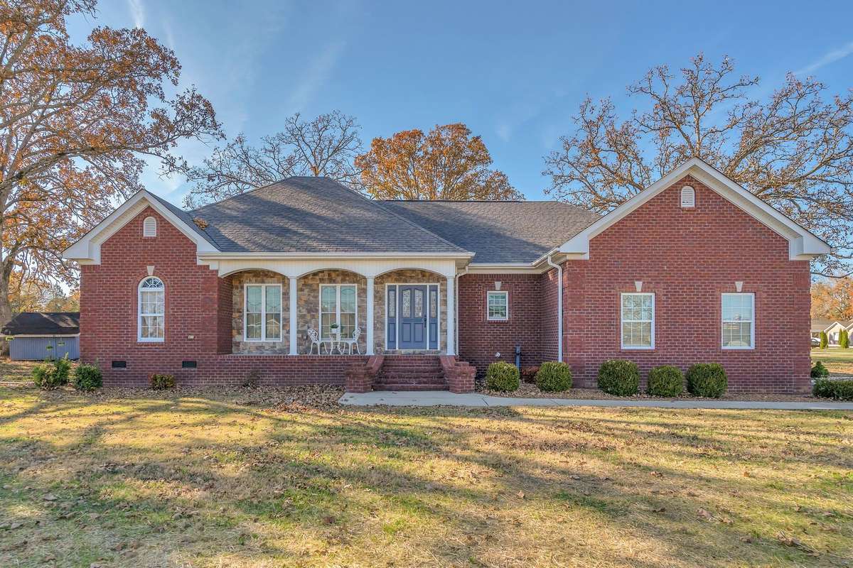 This beautiful home features a timeless exterior design.