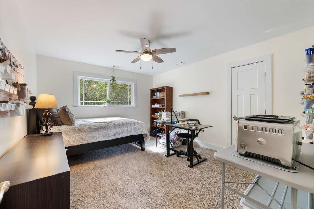 2nd bedroom upstairs with a walkin closet