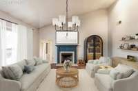 Virtually Staged
Spacious Living Room with fireplace!