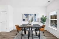 Photo of staged model home.