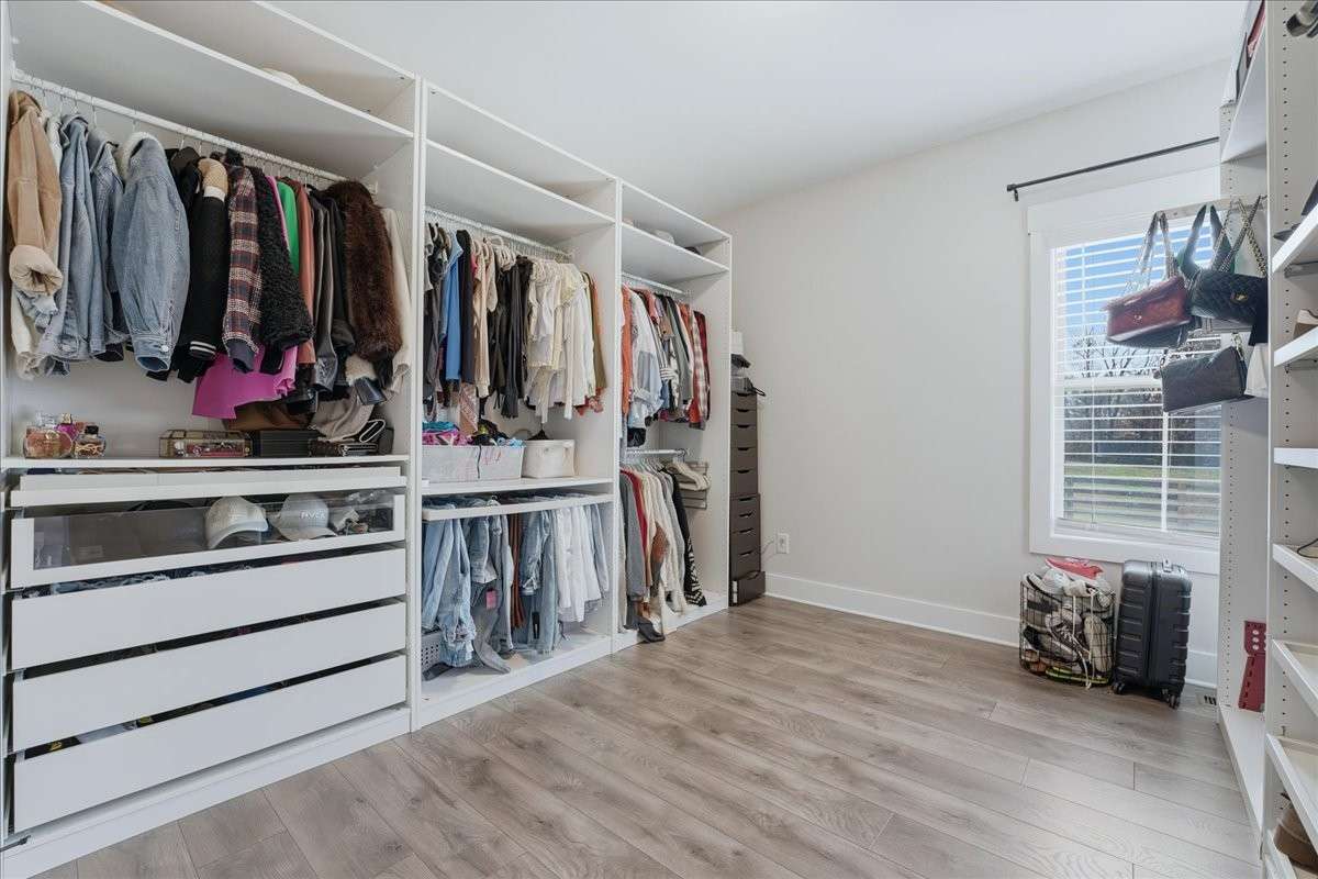 third bedroom. closet accessories can remain or be removed if requested.
