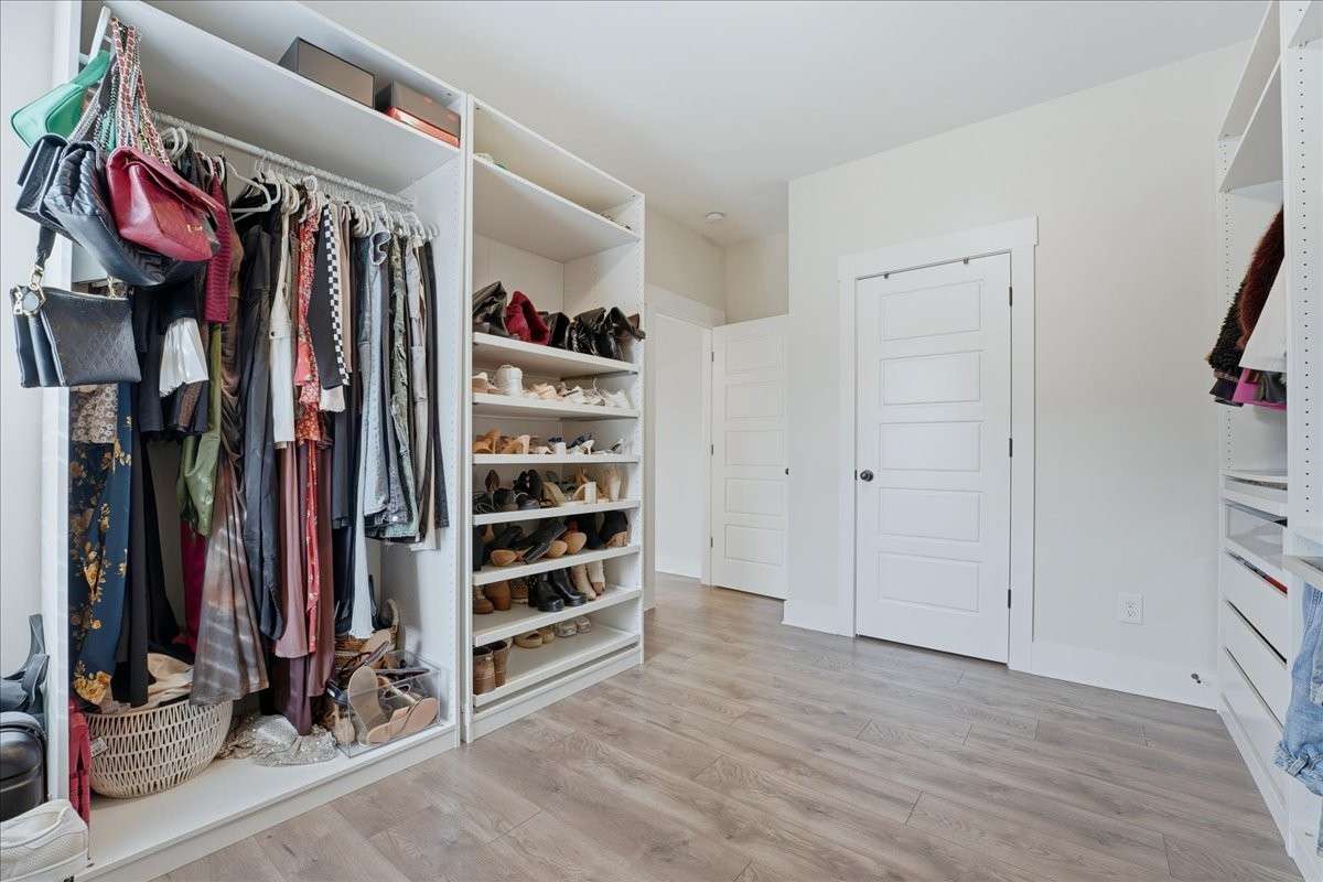third bedroom. closet accessories can remain or be removed if requested.