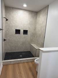Custom Tiled Primary Bedroom shower