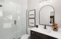 Photos of staged model