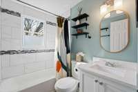 Second full bath for guests.