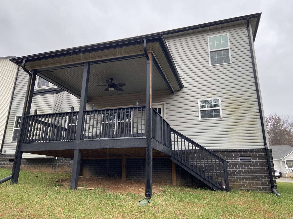 Rear of home