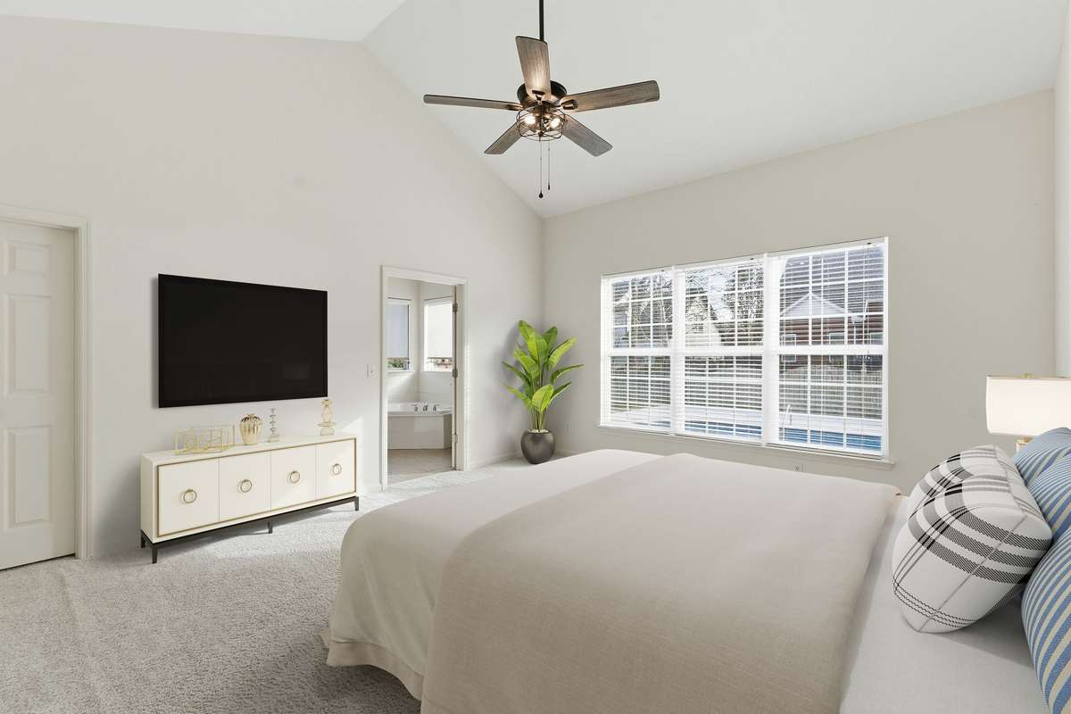 **VIRTUALLY STAGED PRIMARY BEDROOM**