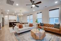 Open concept flow is perfect for entertaining!