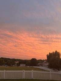 With regular evening skies like this, just outside your picket fence, what's not to love!?!