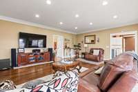 Refinished hardwood flooring