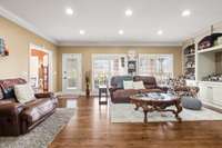 Spacious living room