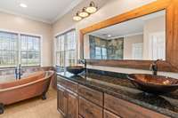 Renovated primary bath