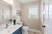 Downstairs powder room