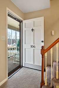 The front door entrance.