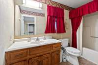 The primary bathroom.