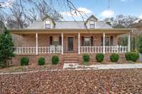 There is a covered front porch.