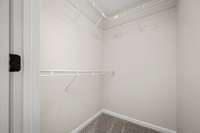 This bedroom has this large walk-in closet for plenty of space.