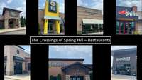 The Crossings of Spring Hill also features tons of dining options for you to try. Pictured here are just some of the many options available to you.