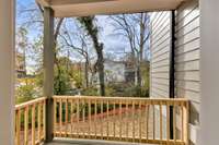 Covered Deck on Second Story