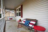 Rock your cares away while watching the deer and sipping your coffee.