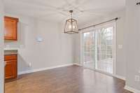 Combination Dining Area: access to Trex deck and backyard