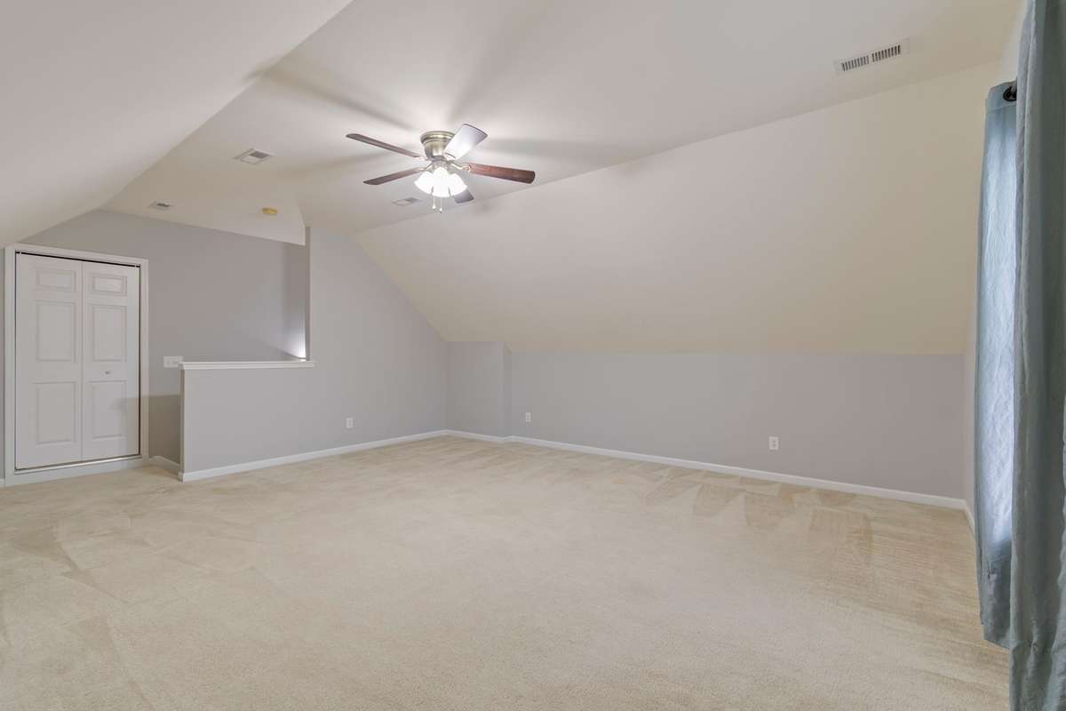 Bonus Room: Above garage with large closet and access to attic