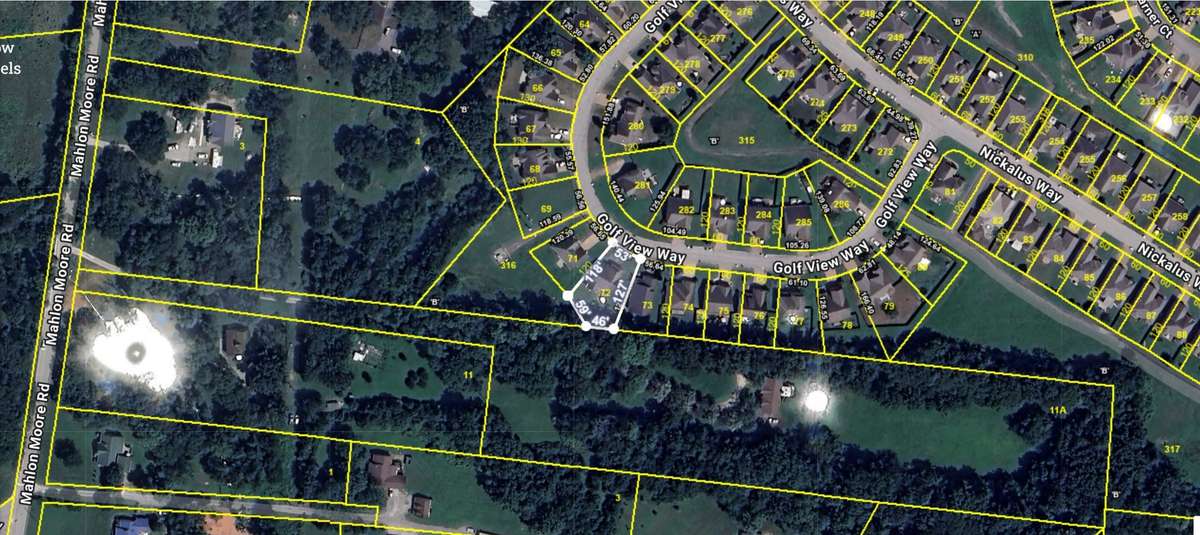 Aerial View: Back yard: offering Trex decking and patio with enhanced privacy as it backs up to a neighboring property situated on several acres