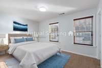 Virtually Staged secondary bedroom.
