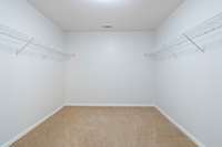 Massive master closet is the size of a bedroom!!!